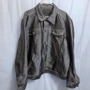 Guess Jeans Denim Trucker Jacket Men's XXL 2XL Black